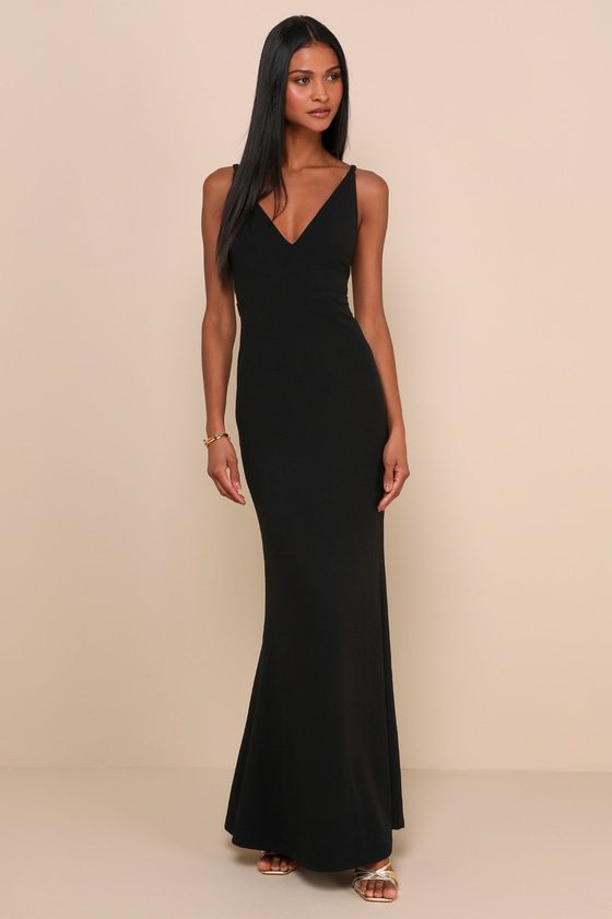 Image of Melora Black Sleeveless Maxi Dress