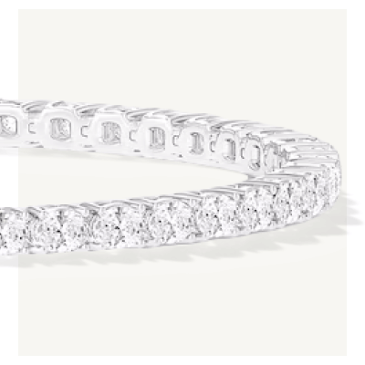 Lab-Grown Diamonds by KAY Oval-Cut Tennis Bracelet 5 ct tw 14K White Gold 7.25''