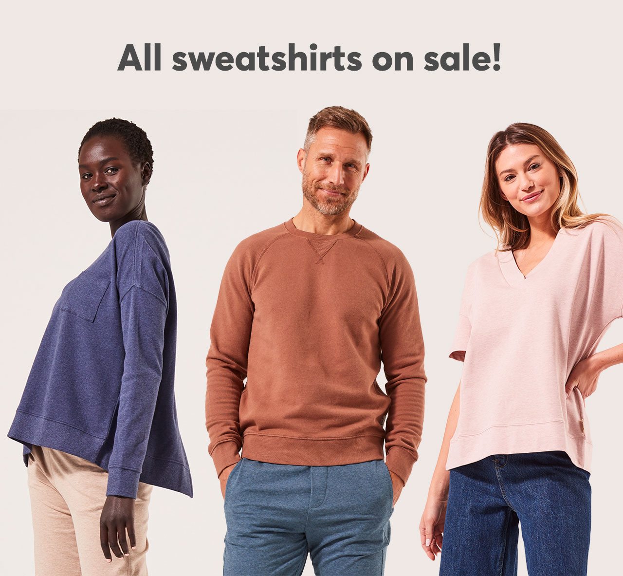 All sweatshirts on sale!