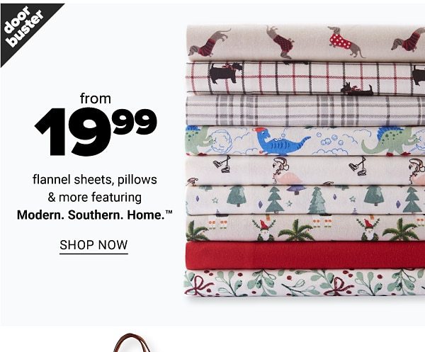 From 19.99 Flannel Sheets, Pillows and more feat. Modern. Southern. Home. - Shop Now