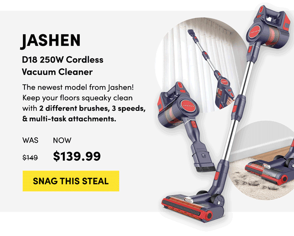 Jashen Cordless Vacuum Cleaner | Snag This Steal 