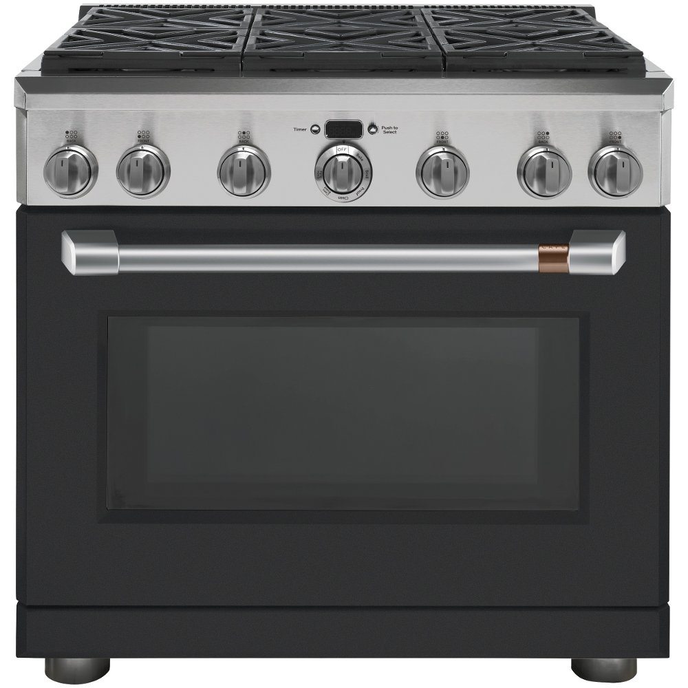 Cafe 36 inch All Gas Professional Range with 6 Burners (Natural Gas)