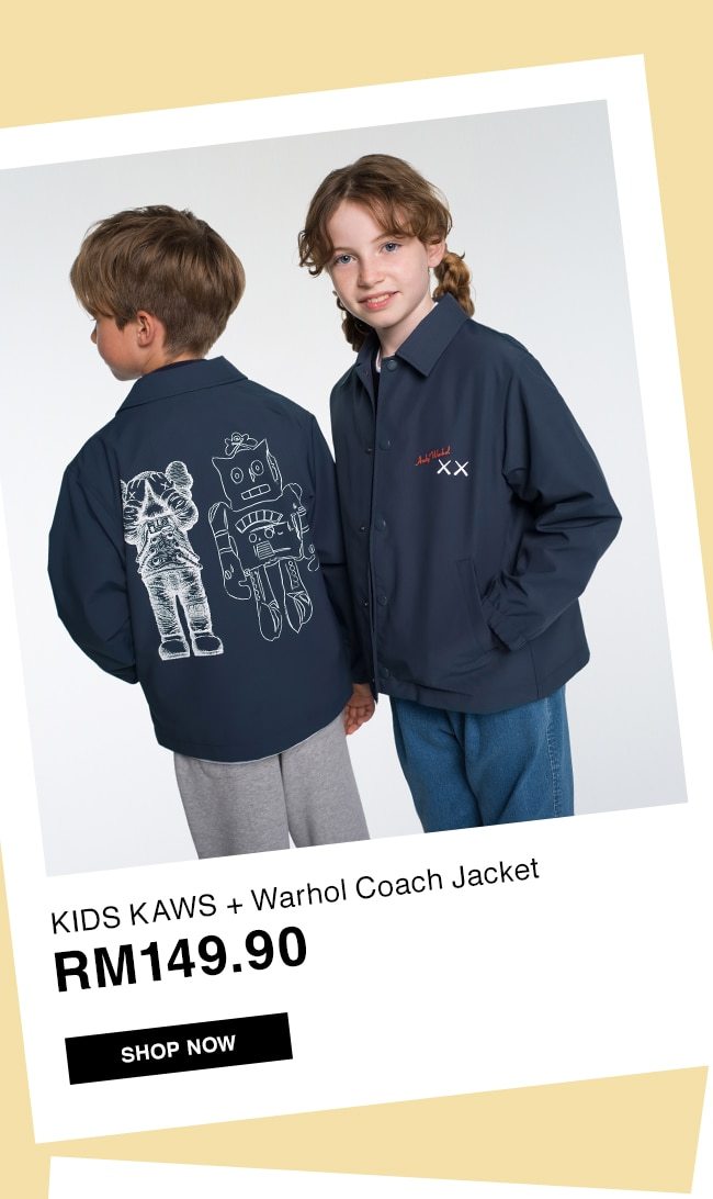 KIDS KAWS + Warhol Coach Jacket