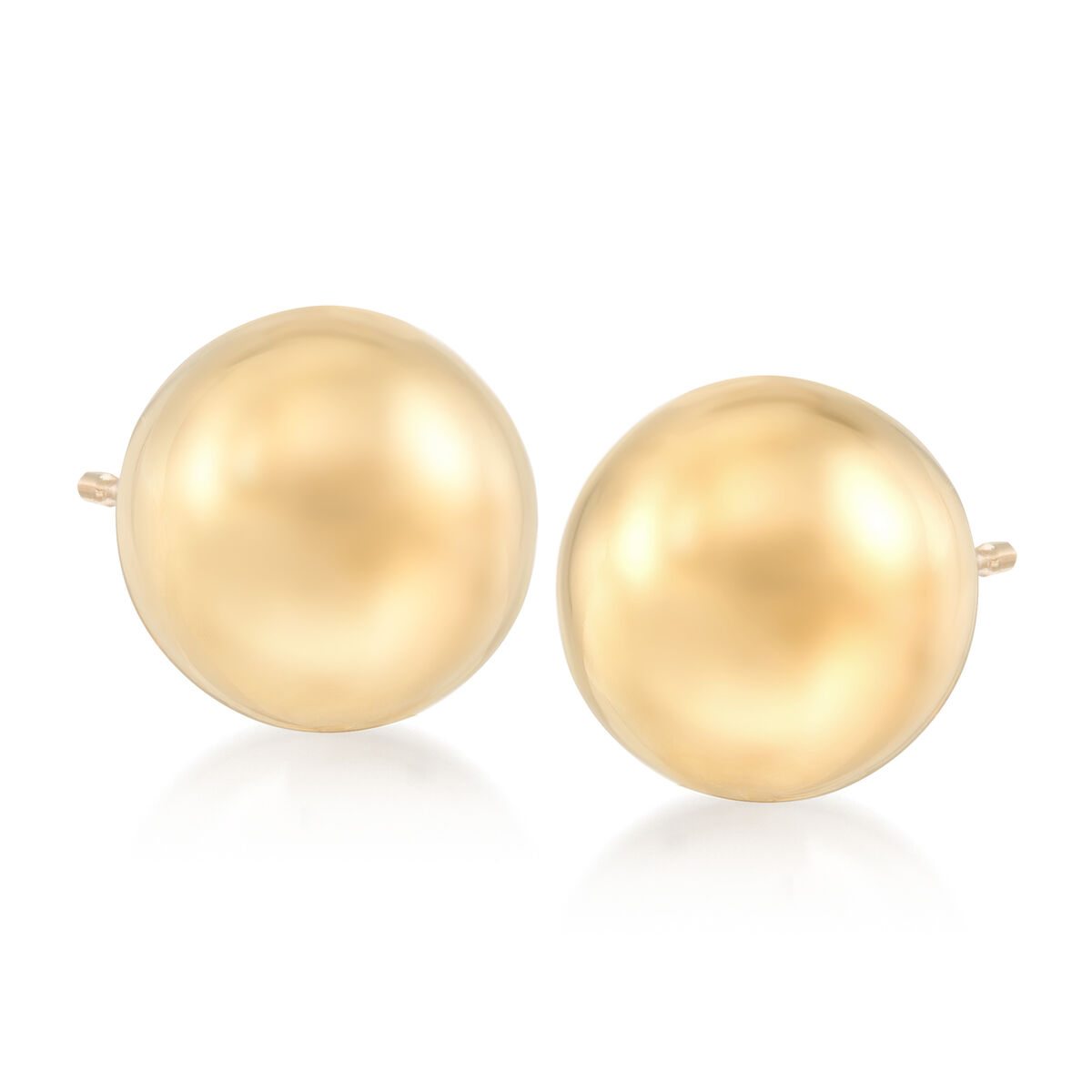 10mm 14kt Yellow Gold Ball Stud Earrings