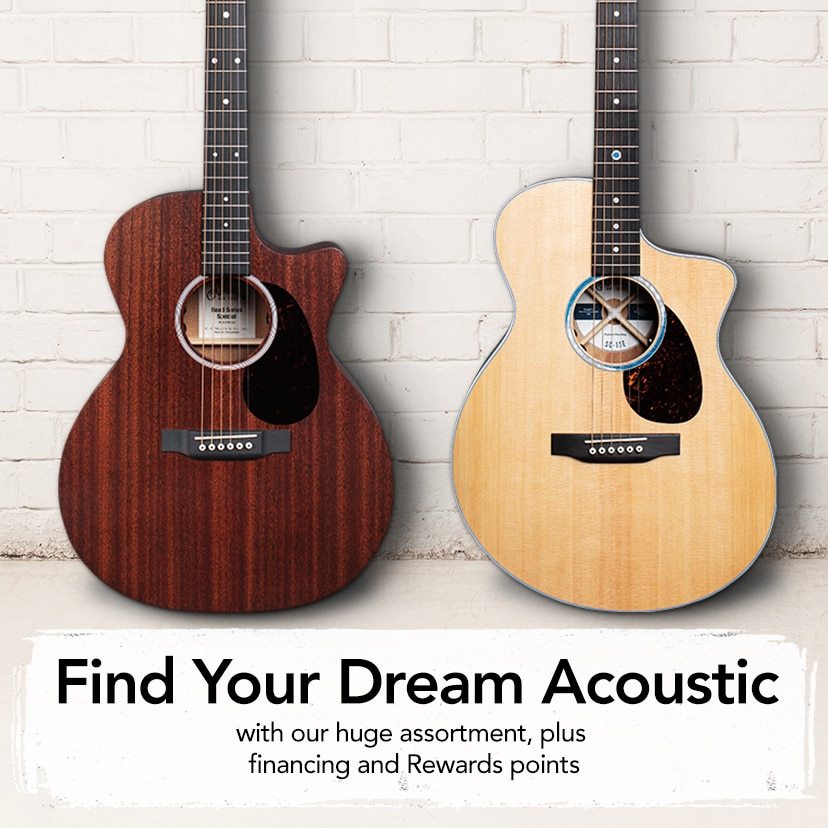 Find Your Dream Acoustic with our huge assortment, plus financing and Rewards points. Shop Now.