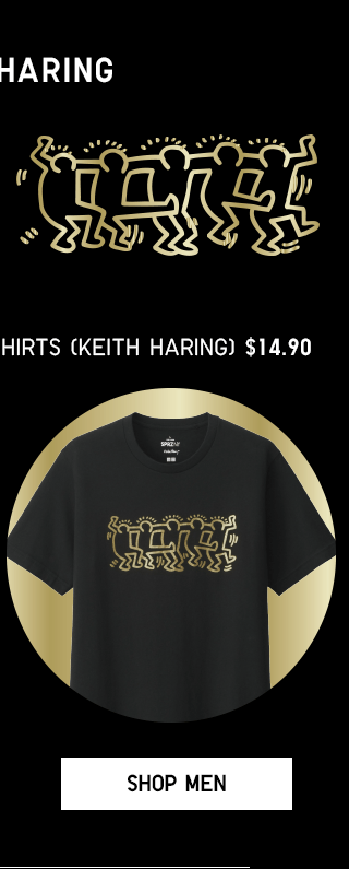 GRAPHIC SHORT-SLEEVE T-SHIRTS (KEITH HARING) $14.90 - SHOP MEN