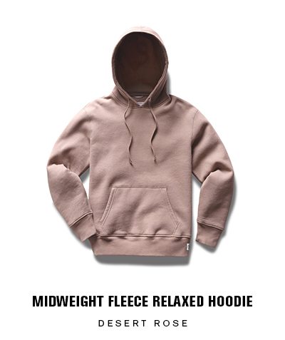 reigning champ desert rose hoodie