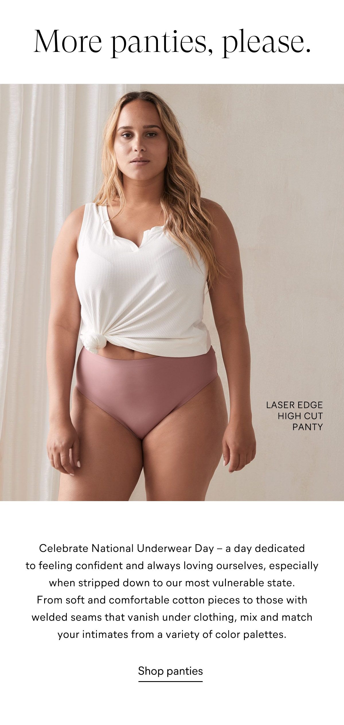 Yay ! It's National Underwear Day - AdditionElle Email Archive