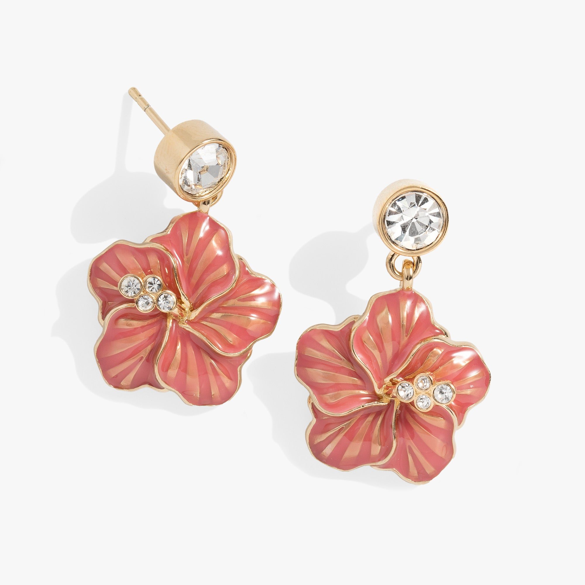 Image of Hibiscus Drop Earrings