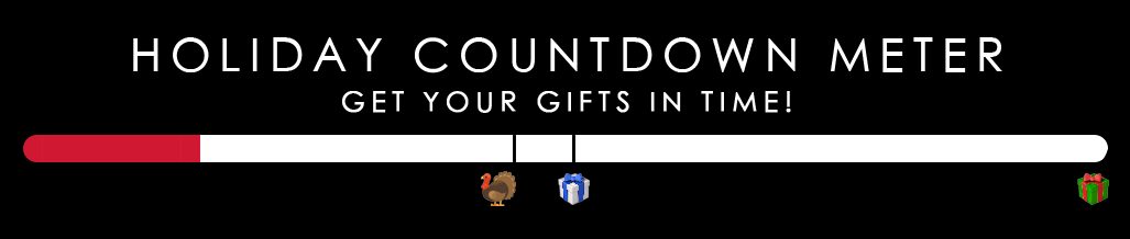 Holiday countdown meter - Get your gifts in time!