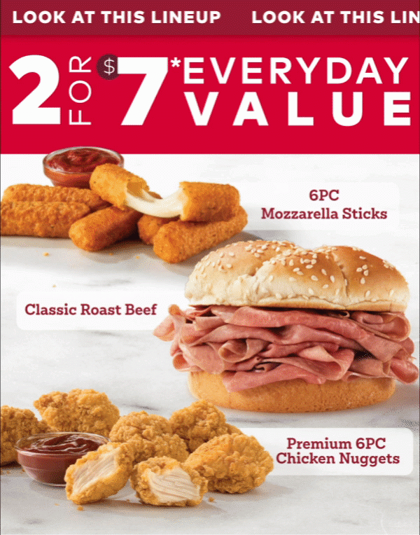 2 FOR $7 EVERYDAY VALUE