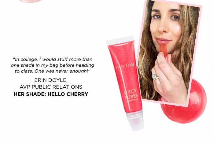Erin Doyle, AVP Public Relations - Her shade: Hello Cherry