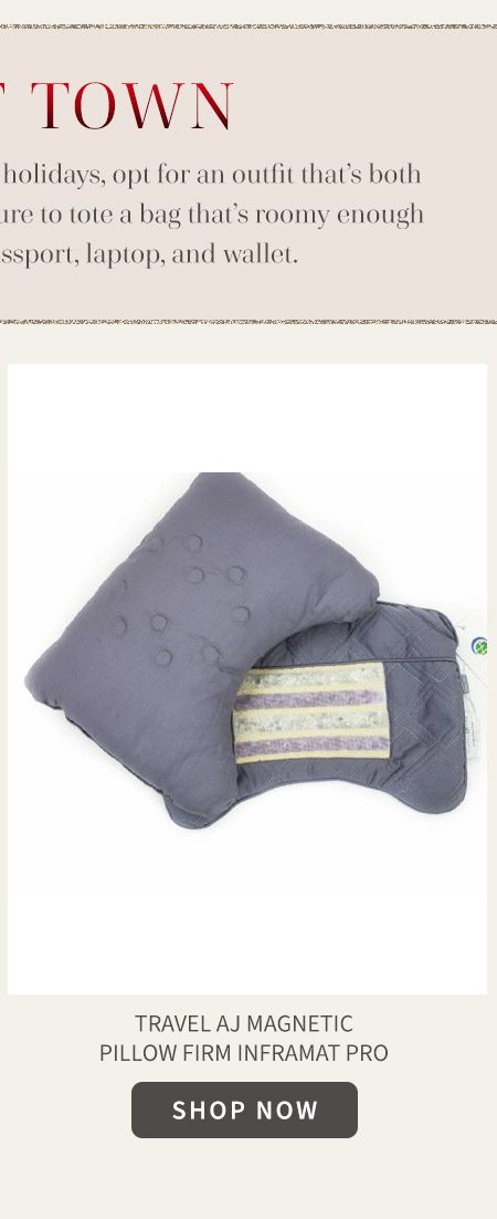 Travel Aj Magnetic Pillow Firm Inframat Pro