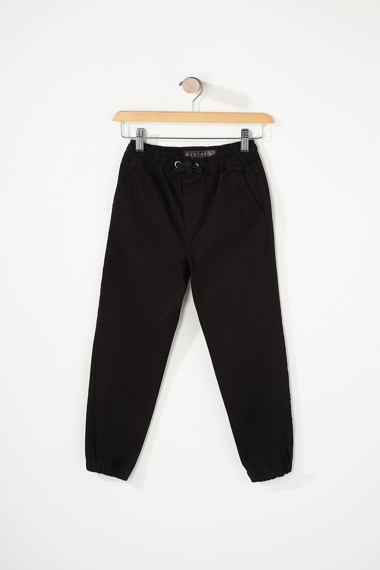 Image of West49 Boys Black Twill Jogger