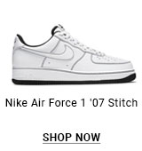 Nike Air Force 1 '07 Stitch "White/Black" Men's Shoe