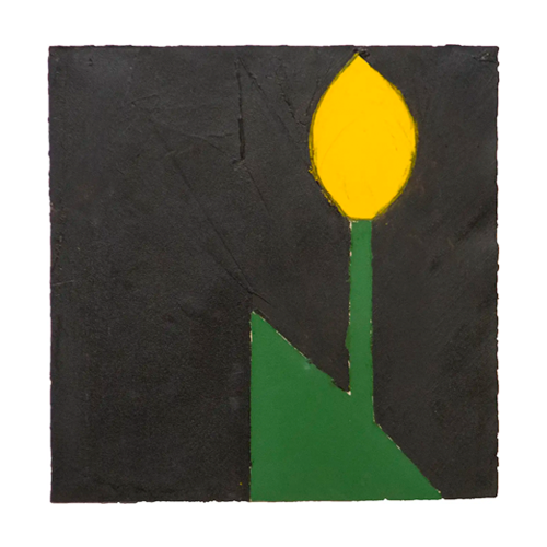 Donald Sultan, <i>Yellow Tulip #18</i>, 1980