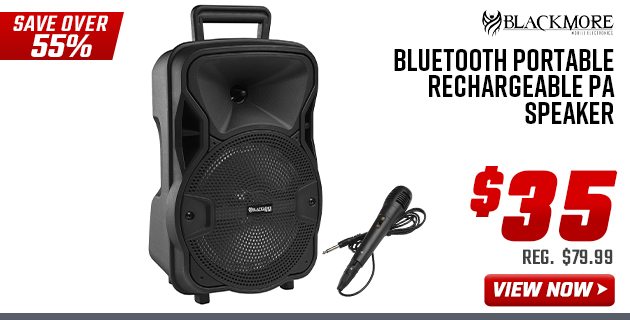 Blackmore Bluetooth Portable Rechargeable PA Speaker