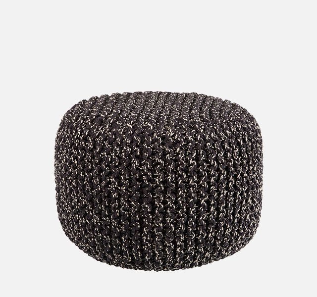 House by John Lewis Chunky Knit Pouffe