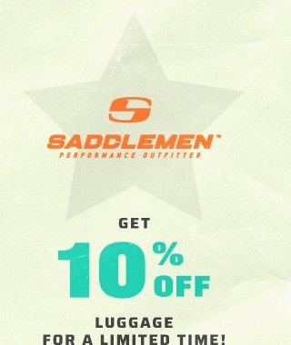 10% of Saddlemen Luggage