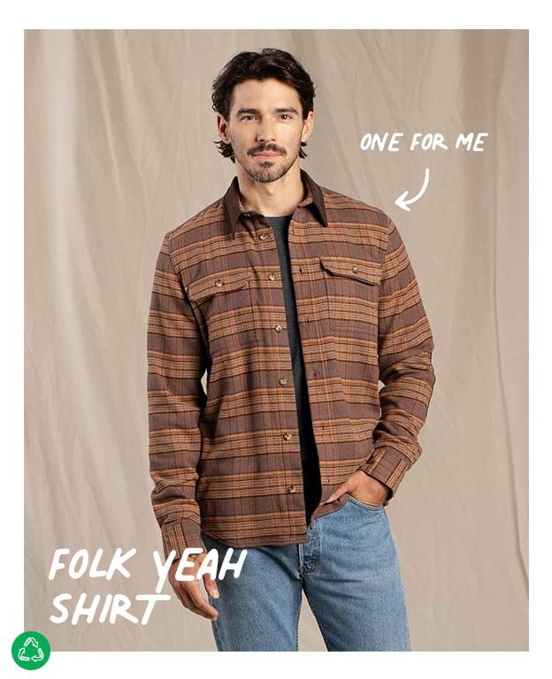 Men's Folk Yeah Long Sleeve Shirt