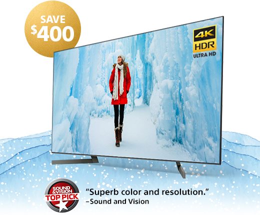 SAVE $400 | 65" Class (64.5" diag.) X900F 4K HDR Ultra HD TV | "Superb color and resolution." -Sound and Vision