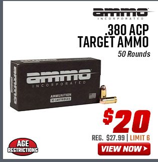 Ammo, Inc. .380 ACP Target Ammo