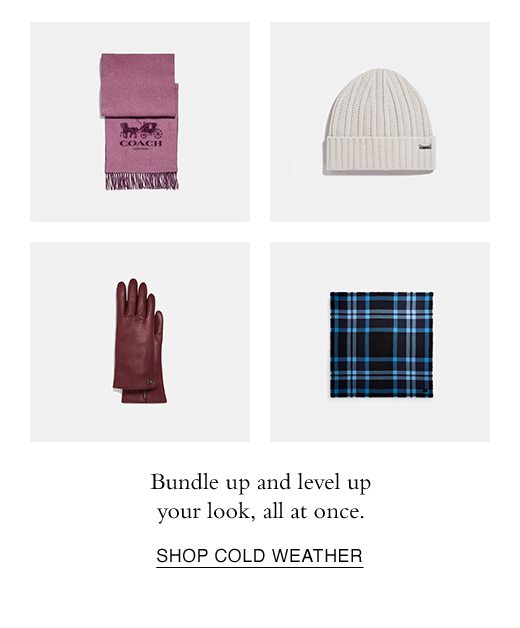 Bundle up and level up your look, all at once. SHOP COLD WEATHER