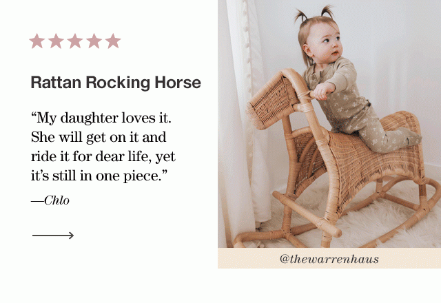 Rattan Rocking Horse