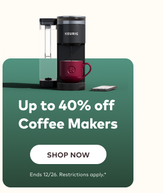 Up to 40% off Coffee Makers