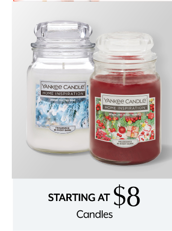 Starting at $8 Candles