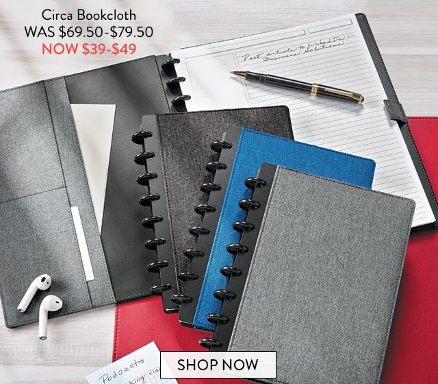 Circa Bookcloth Foldover Notebook