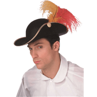 Feathered Costume Cavalier Hat