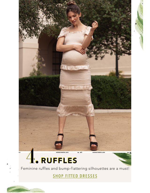 4. Ruffles - Shop Fitted Dresses