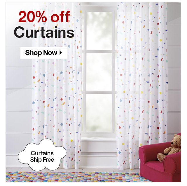 Shop 20% off Curtains