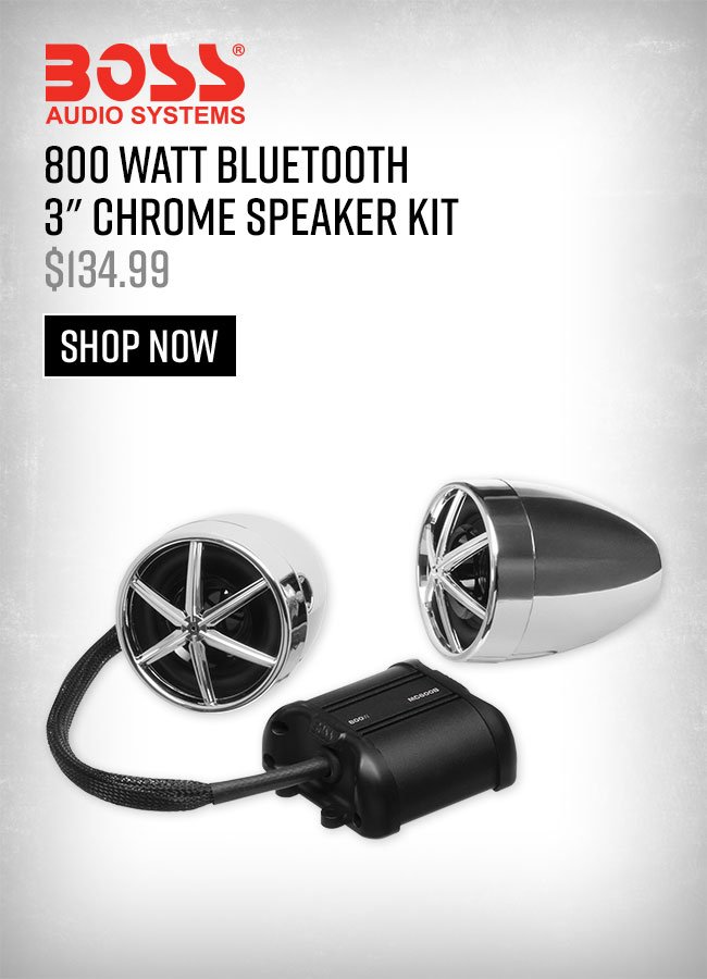 Boss Audio Systems 800 Watt Bluetooth 3″ Chrome Speaker Kit