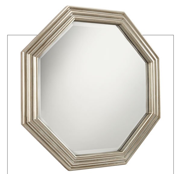 Chancellor Silver 30 1/4" x 30 1/4" Octagon Wall Mirror