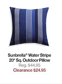 Sunbrella Water Stripe Pillow