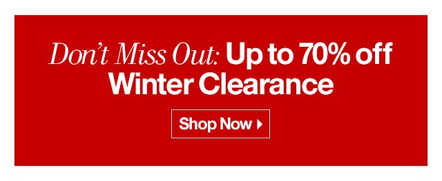 70% Winter Clearance