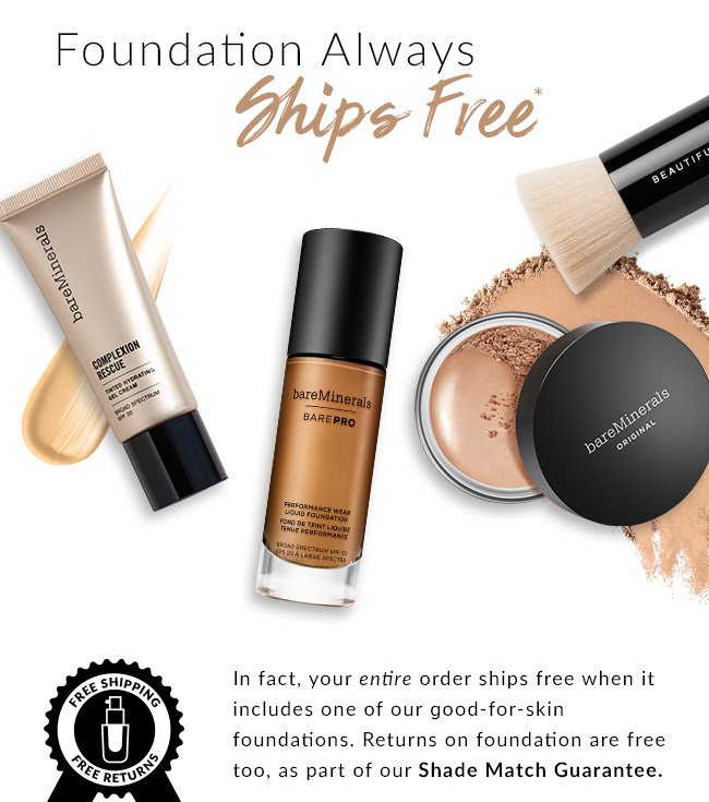 Foundation Always Ships Free*