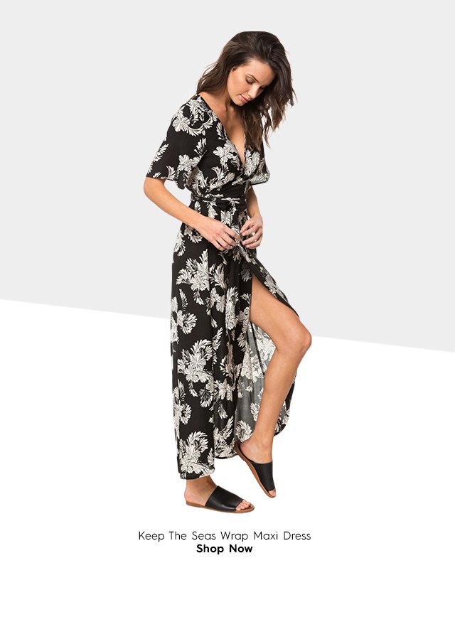 Product 4 - Keep The Seas Wrap Maxi Dress