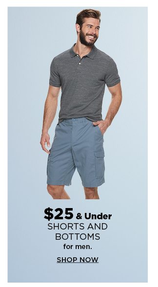 $25 & under shorts and bottoms for men. shop now.