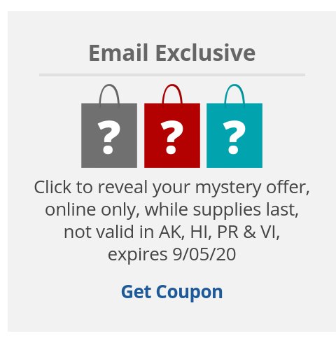 Exclusive Offers - Visit Coupon Center