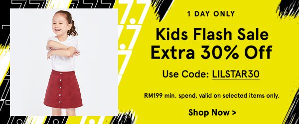 Kids Flash Sale: Extra 30% Off!