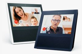 Amazon Echo Show 7 Touchscreen Display Bluetooth Speaker (Black or White) w/ Alexa