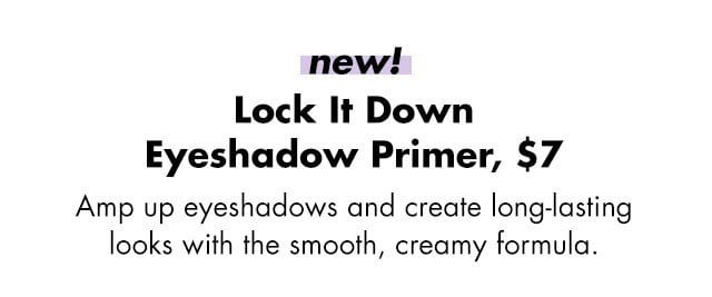 Sheer, creamy eyeshadow primer for long-lasting eye looks