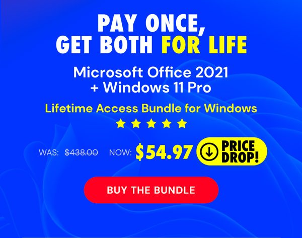 The Ultimate Microsoft Office Professional 2021 for Windows: Lifetime License + Windows 11 Pro Bundle