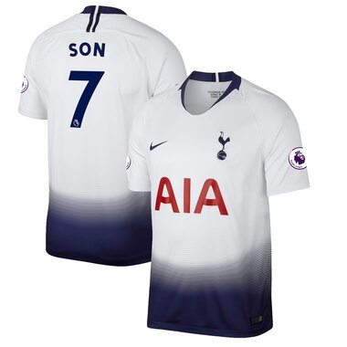 Son Heung-min Tottenham Hotspur Fanatics Branded 2018/2019 Replica Home Jersey - White