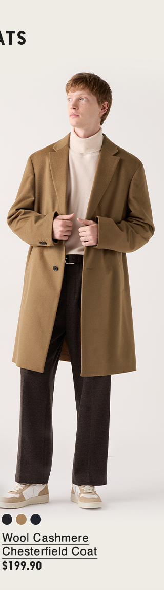 PDP2 - MEN WOOL CASHMERE CHESTERFIELD COAT