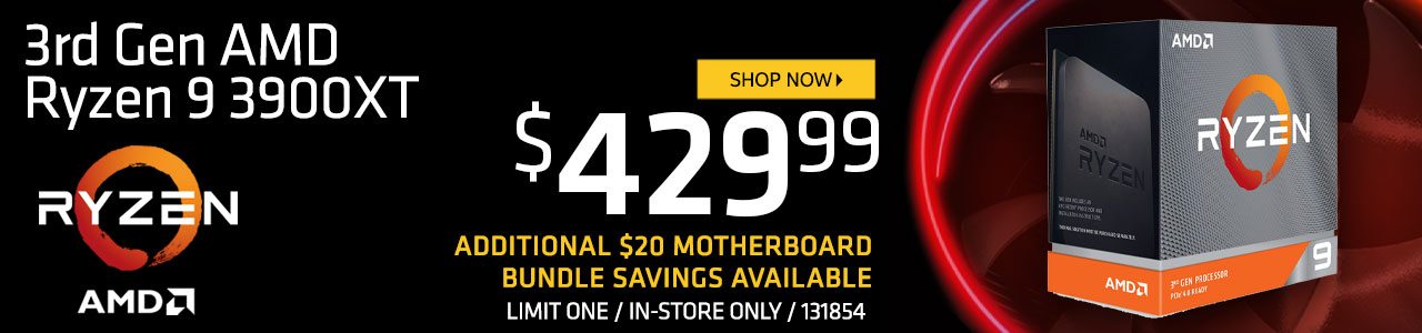 3rd Gen Ryzen 9 3900XT - Shop Now