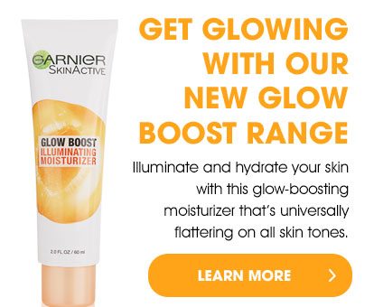 GET GLOWING WITH OUR NEW GLOW BOOST RANGE - Illuminate and hydrate your skin with this glow-boosting moisturizer that's universally flattering on all skin tones. - LEARN MORE >